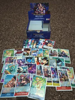 One Piece TCG OP14 The Azure Sea's Seven Box(no SRs Or Hits) C, UC, Don, Leaders - Image 1