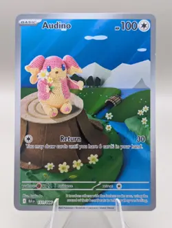 Pokemon TCG Audino 2025 Holo Illustration Rare Card 151/086 - Image 1