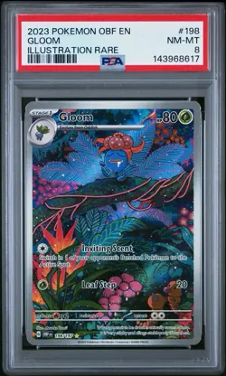Pokemon TCG Gloom Illustration Rare Card Obsidian Flames 198/197 - Image 3