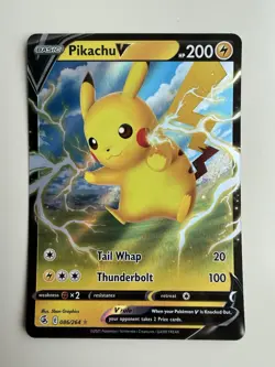 Pikachu V - 086/264 - Pokemon Fusion Strike Sword & Shield Ultra Rare Card NM - Image 1