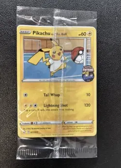 Pokemon Pikachu On The Ball UK Exclusive Futsal 001/005 Promo Card -New - SEALED - Image 2