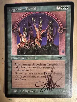 MTG ARTIST PROOF MTG Argothian Treefolk AP Sketch Art Amy WEBER - Image 2