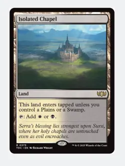 Isolated Chapel | MTG TDC Rare | Orzhov Dual Land | Check Land Plains Swamp | NM - Image 1