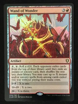 1x MTG Wand of Wonder (Foil) - (CLB) #204 - Magic the Gathering - Image 1