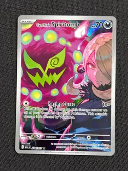 Pokemon Card Cynthia’s Spiritomb 244/217 Illustration Rare Ascended Heroes NM - Image 1