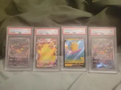 Pikachu PSA 9 Lot- illustration Rare, VMAX, Surfing Pikachu V-Graded Card Bundle - Image 1