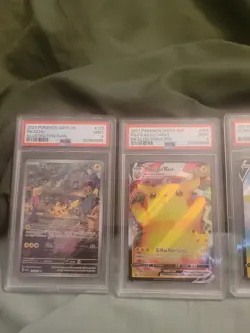Pikachu PSA 9 Lot- illustration Rare, VMAX, Surfing Pikachu V-Graded Card Bundle - Image 3