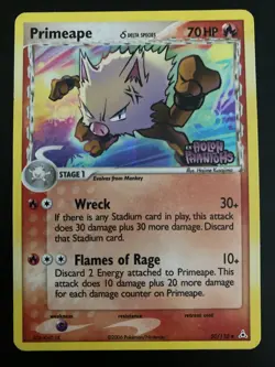 Primeape (Delta Species) Reverse Holo Stamped (2006) EX Holon Phantoms Pokemon - Image 1