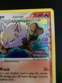 Primeape (Delta Species) Reverse Holo Stamped (2006) EX Holon Phantoms Pokemon - Image 3