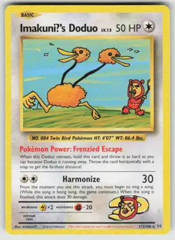 ImakuniU's Doduo 112/108 Secret Rare Evolutions Pokemon Lightly Played - Image 1