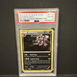 2016 POKEMON XY BLACK STAR PROMO COSMOS-BREAKPOINT 3 PACK UMBREON-HOLO PSA 6 - Image 1