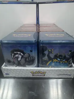 Pokemon 2022 Stacking Tins Darkness, Fire, Fighting New/Factory Sealed With Box - Image 3