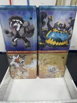 Pokemon 2022 Stacking Tins Darkness, Fire, Fighting New/Factory Sealed With Box - Image 4