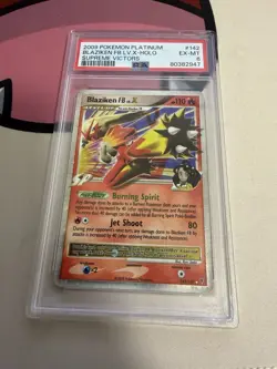 PSA 6 Blaziken FB LVL X Holo 142 Supreme Victors Pokemon - Image 4