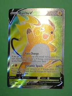 Pokemon Sword & Shield Brilliant Stars Raichu V 158/172 Full Art Rare - Image 3