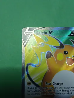 Pokemon Sword & Shield Brilliant Stars Raichu V 158/172 Full Art Rare - Image 4