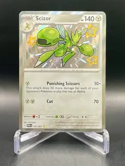 Scizor 191/091 Paldean Fates Baby Shiny Holo Rare Card Pokemon TCG NM/M - Image 1
