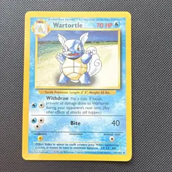 Pokemon TCG Wartortle Base Set Unlimited Uncommon Regular English 42/102 1999 - Image 5