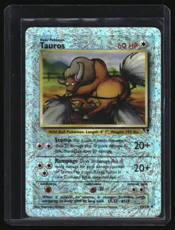 2002 Legendary Collection Reverse Holo Tauros HP #65 - Image 1