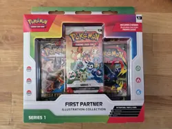 Pokemon TCG First Partner Illustration Collection Series 1 Box FACTORY SEALED - Image 1