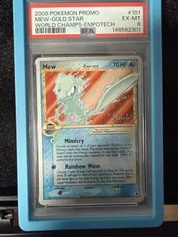 Pokemon Mew Gold Star 2008 World Championships Promo #101 PSA 6 - very clean - Image 4
