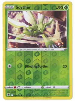 Pokemon Scyther Astral Radiance 004/189 Reverse Holo Common - LP - Image 1
