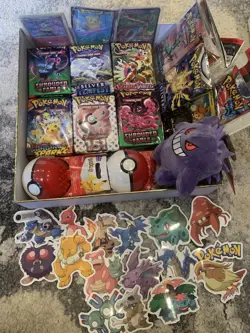 Pokemon TCG Card Lot Mega Pack Birthday Mystery Bundle -WITH NEW BOOSTER PACK - Image 2
