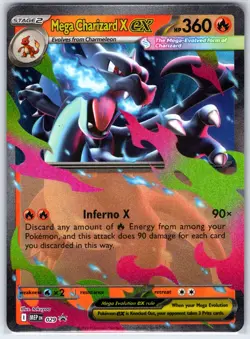 Mega Charizard X ex 029 Holo Promo ME: Mega Evolution Promo Pokemon Holo NM - Image 1