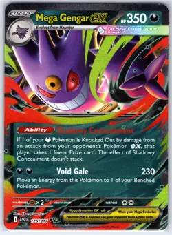Mega Gengar ex 056/094 Double Rare Phantasmal Flames Pokemon Holo Near Mint - Image 1