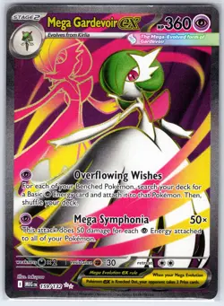 Mega Gardevoir ex 159/132 Ultra Rare Mega Evolution Pokemon Holo Near Mint - Image 1