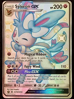 Pokemon TCG Sylveon GX SV76/SV94 Hidden Fates: Shiny Vault Holo 2019 NM - Image 1
