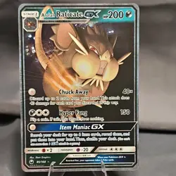 Pokemon Alolan Raticate GX Ultra Rare Holo 85/168 Sm-Celestial Storm 2018 NM - Image 1