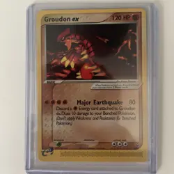 Pokemon Groundon EX Non-Holo, Nintendo Power Mag, Black Star Promo #002 NM - Image 1