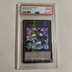 Yu-Gi-Oh! Neymar Jr Parallel Rare eFootball Promotional Token EFC1-ENTKN PSA 10 - Image 1