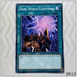 Dark World Lightning - SR13-EN030 - Common 1st Edition Yugioh - Image 1
