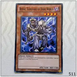 Beiige, Vanguard of Dark World - SDGU-EN010 - Common 1st Edition Yugioh - Image 1