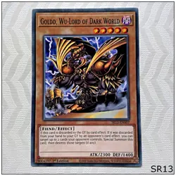 Goldd, Wu-Lord of Dark World - SR13-EN007 - Common 1st Edition Yugioh - Image 1