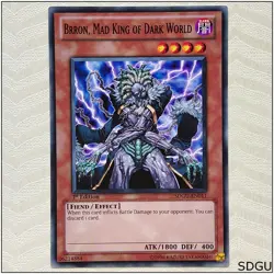 Brron, Mad King of Dark World - SDGU-EN011 - Common 1st Edition Yugioh - Image 1