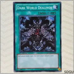 Dark World Dealings - SDGU-EN026 - Common 1st Edition Yugioh - Image 1