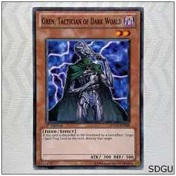 Gren, Tactician of Dark World - SDGU-EN008 - Common 1st Edition Yugioh - Image 1