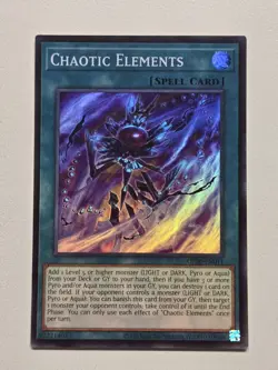 Chaotic Elements OP30-EN011 Super Rare Yugioh OTS Tournament Pack 30 Unlimited - Image 1