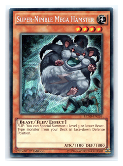 Super-Nimble Mega Hamster - LC5D-EN226 - Secret Rare - 1st Edition Yugioh - Image 1