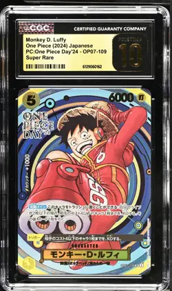Monkey D. Luffy #OP07-109 Japanese 2024 One Piece PC: Day'24 CGC 10 - Image 1