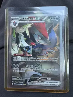 Pokemon TCG N's Zoroark EX Journey Together Ultra Rare Card 185/159 Full Art - Image 1
