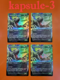 4x Earthshaker Dreadmaw | FOIL Borderless | Lost Caverns of Ixalan | MTG MAGIC - Image 1