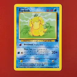 5-08-13 PWE pokemon unplayed 2000 team rocket 65/82 psyduck . (B) - Image 1