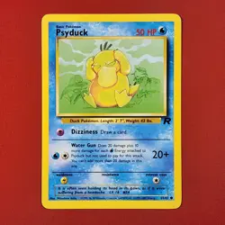 5-08-13 PWE pokemon unplayed 2000 team rocket 65/82 psyduck . (C) - Image 1