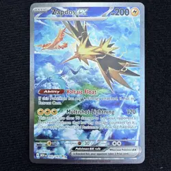 Pokemon Zapdos EX TCG 202/165 Scarlet & Violet 151 SIR MINT - Image 1
