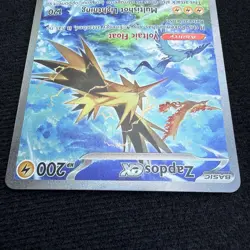 Pokemon Zapdos EX TCG 202/165 Scarlet & Violet 151 SIR MINT - Image 4