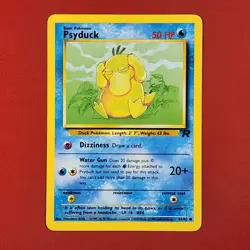 5-08-13 PWE pokemon unplayed 2000 team rocket 65/82 psyduck . (D) - Image 1